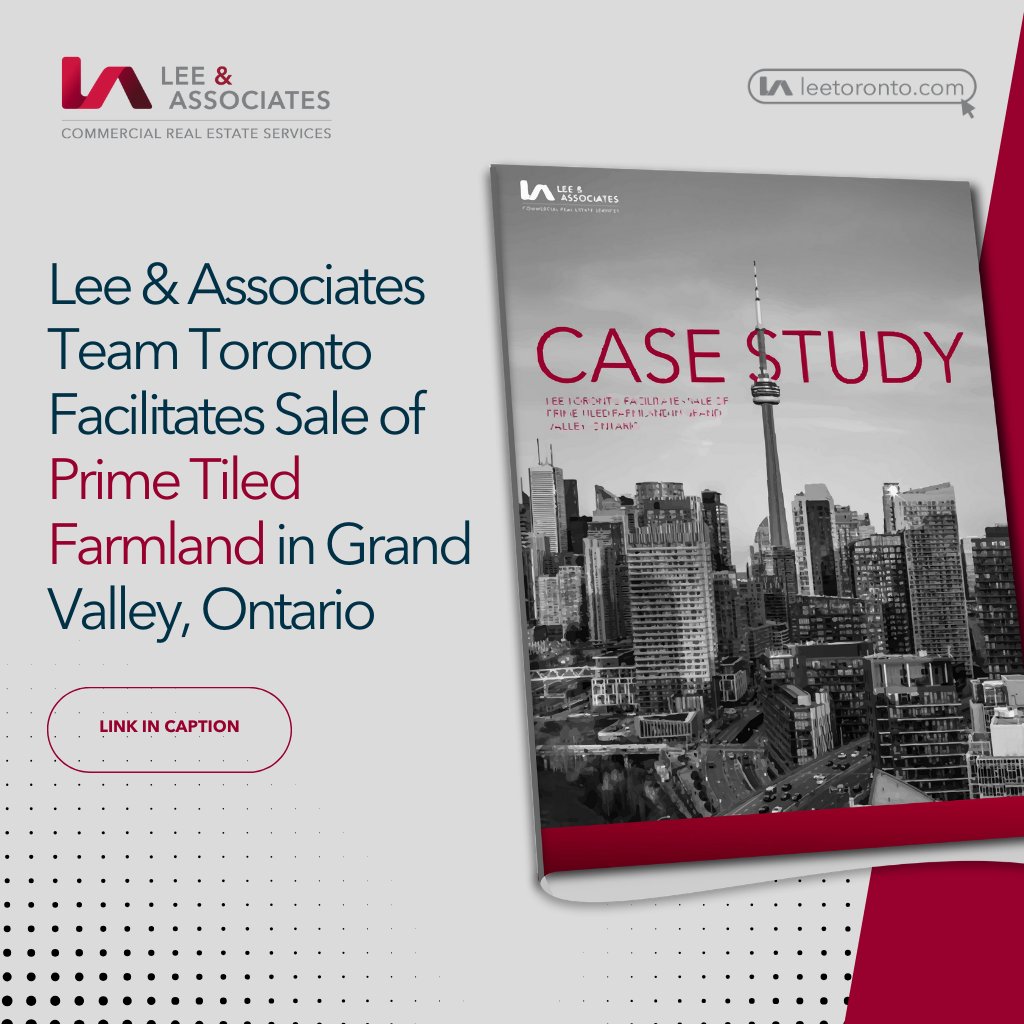 Lee &amp; Associates Team Toronto recently facilitated the sale of prime tiled farmland in Grand Valley. If you missed our full case study, visit our website at loom.ly/ZhV4QtE or contact the listing agents.

#CRE #agricultureland #landdeals #gta #leetoronto
