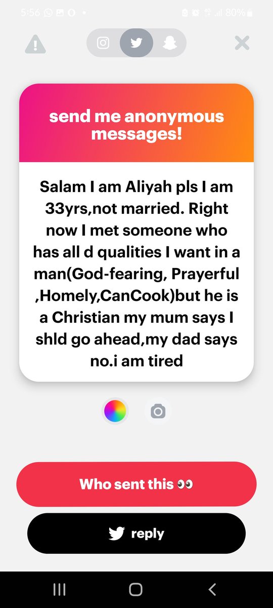 Listen to your dad, Aliyah.
Allah will send your man to you.