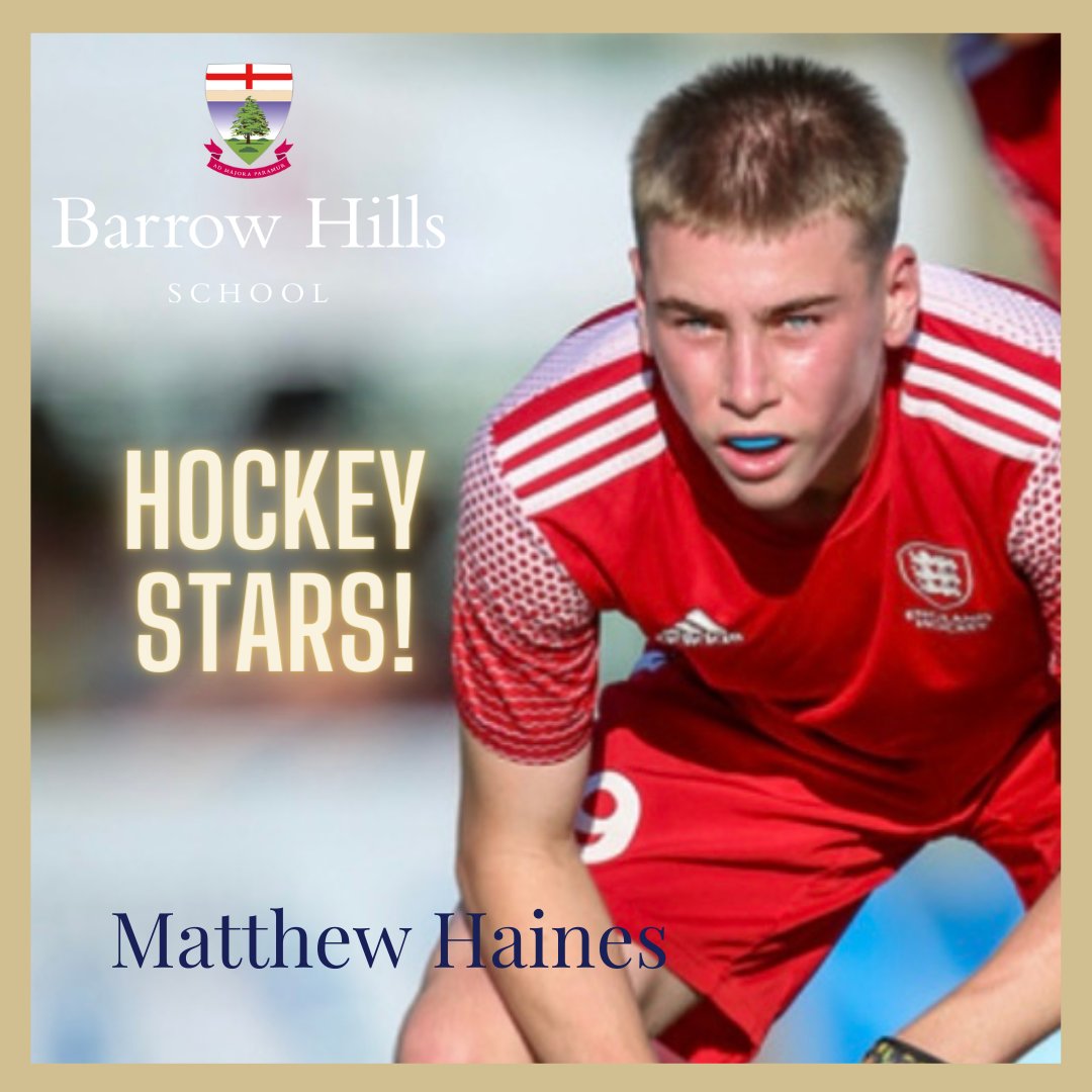 Following on from Hettie, we have Matthew Haines! To read more about Matthew click the link barrowhills.org/matthew-haines/. #Hockeystars