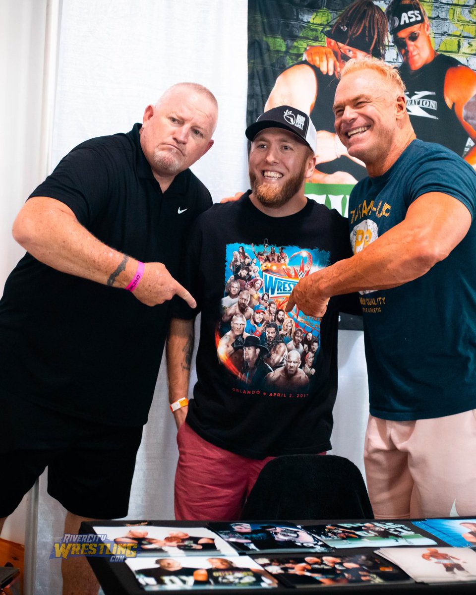 Take a trip down memory lane to the unforgettable reunion of the New Age Outlaws at #RCWC 2022. 

If you could pick any tag team to reignite the magic during RCWC Weekend, who would it be? 🤔