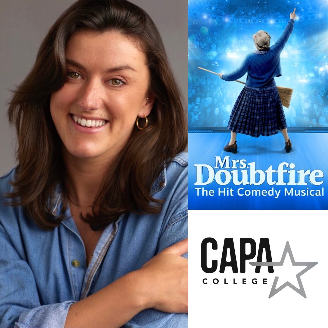 CAPACOLLEGE's tweet photo. Hellloooooo Dearies π Have you heard? Our amazing CAPA College teacher & alumnus Alex Bowen will be making her West End debut as swing in @DoubtfireUK at the @Shaftesbury1911 theatre!
Incredible #ALUMNINEWS
#mrsdoubtfiremusical #WestEnd #wakefieldtowestend #CAPACollegealumni https://t.co/LIsGNsH1mb