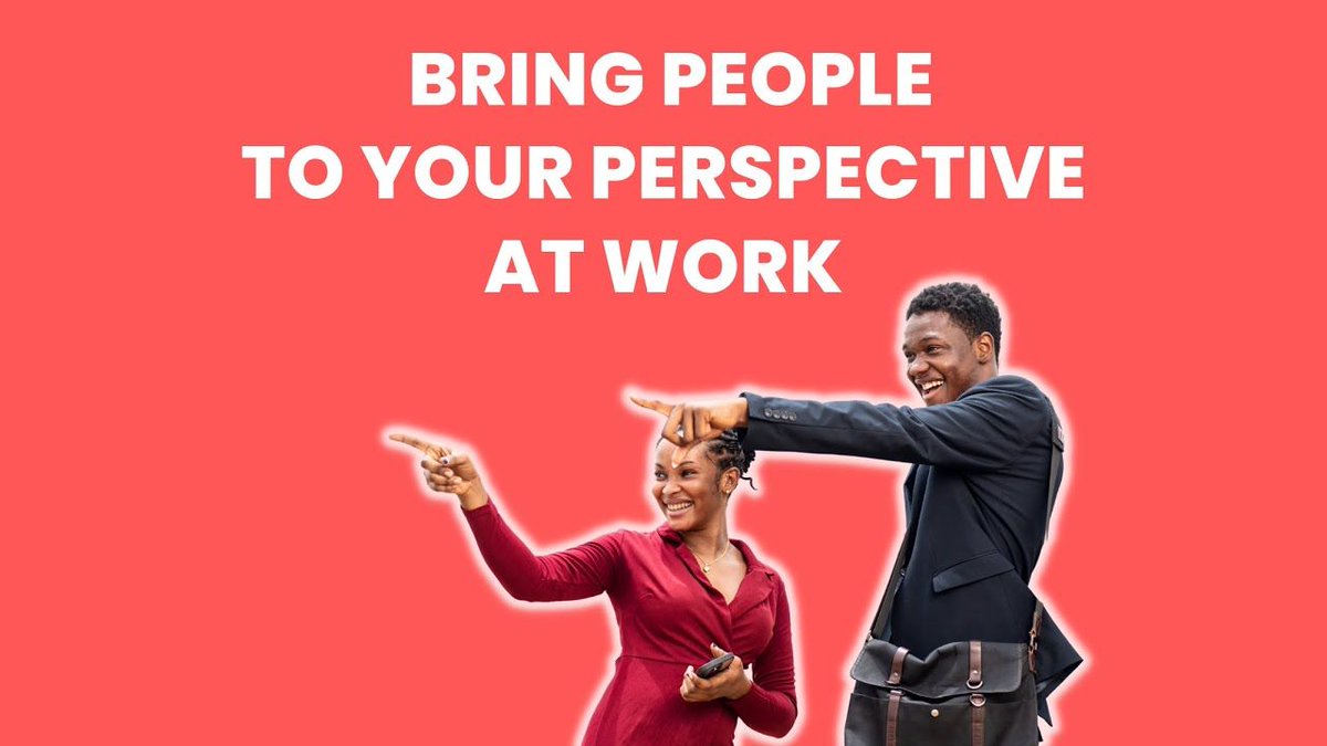 How can I effectively persuade others to see things from my perspective at work?
youtube.com/watch?v=PC-lZv…
#peopleteam #jobtips #workplace