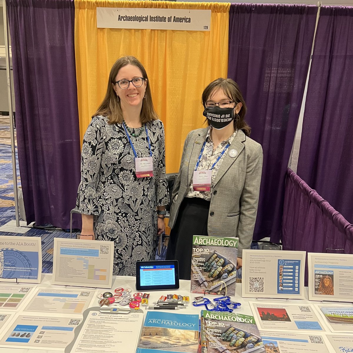If you’re in New Orleans for the Society for American Archaeology Meeting, be sure to visit AIA staff members Kati Albert and Meredith Langlitz at Booth 129 in the Exhibit Hall! #SAA2024NOLA #archaeology #archeology #AIA #SAA