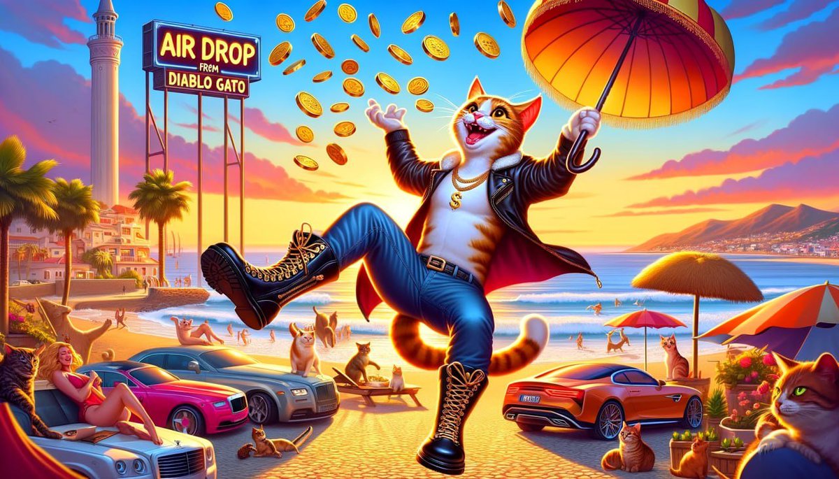 t.me/gato_coin and hashtags $GATO #Airdrop #meme

t.me/diablo_gato_bo…