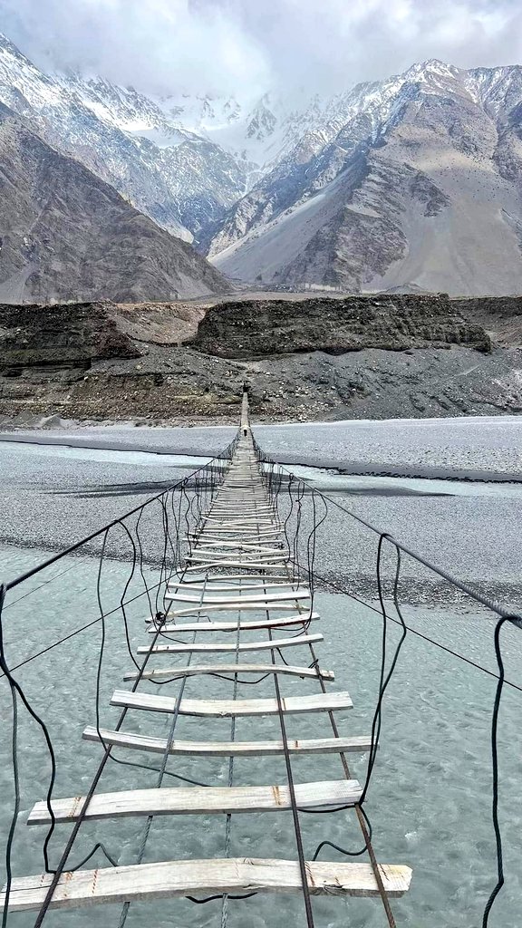 Passu Suspension Bridge | 444 foot steps , the longest one in Pakistan
