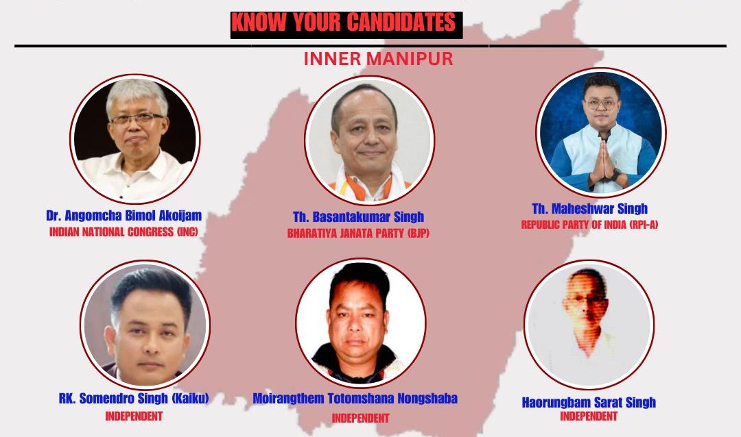 Dear Kangleipak ereicha  sing ...
It's election day tomorrow .
Know ur candidates .
Your vote is your voice .
 Think twice vote wisely .
Let's try to save our future and make a peaceful Manipur again #Vote4Change
#AnoubaManipur
#MyVoteNot4Sale 
#LokSabhaElection2024