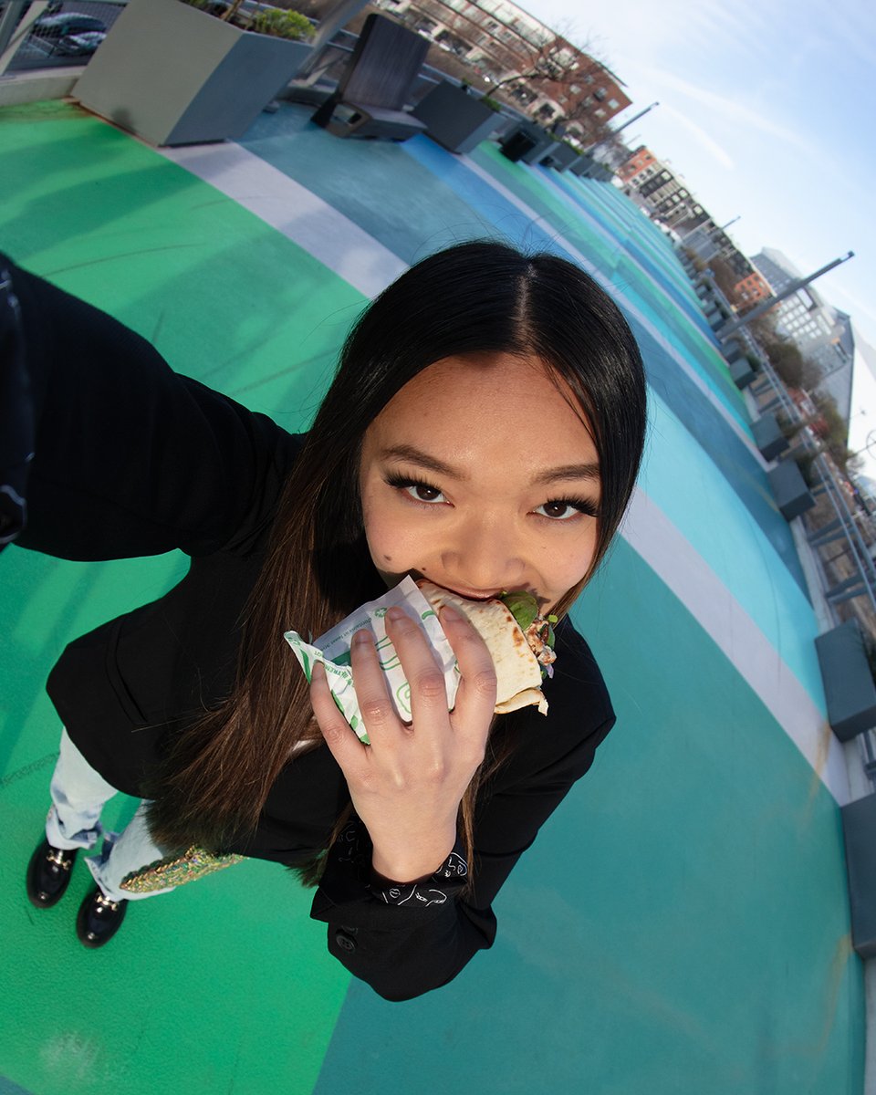 pov lunch break with one of our tasty new wraps