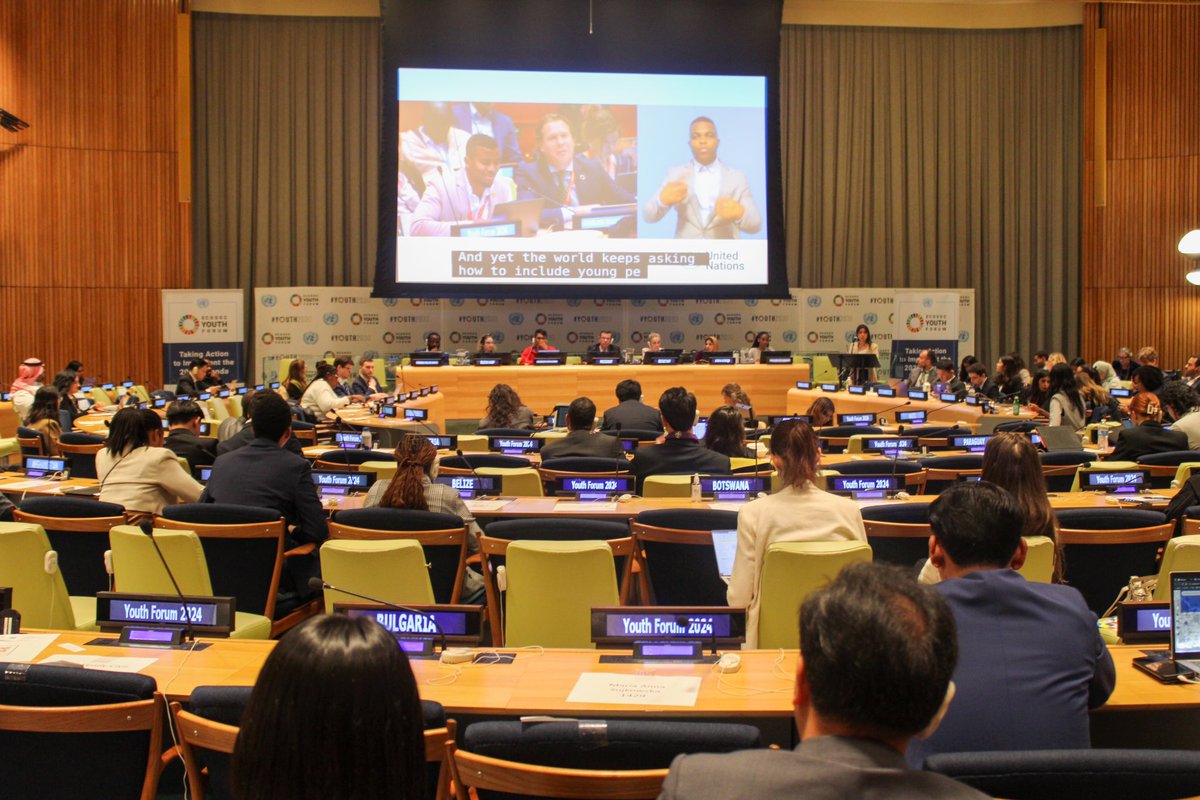 #KingdomNL’s <a href="/Kev_Palm/">Kevin Eustatia-Palm</a> and <a href="/jurriaanm/">Jurriaan Middelhoff</a> in #YouthForum2024’s plenary session emphasized the critical role of youth engagement in climate action and the importance of countries keeping their climate promises. #SDG13 💪