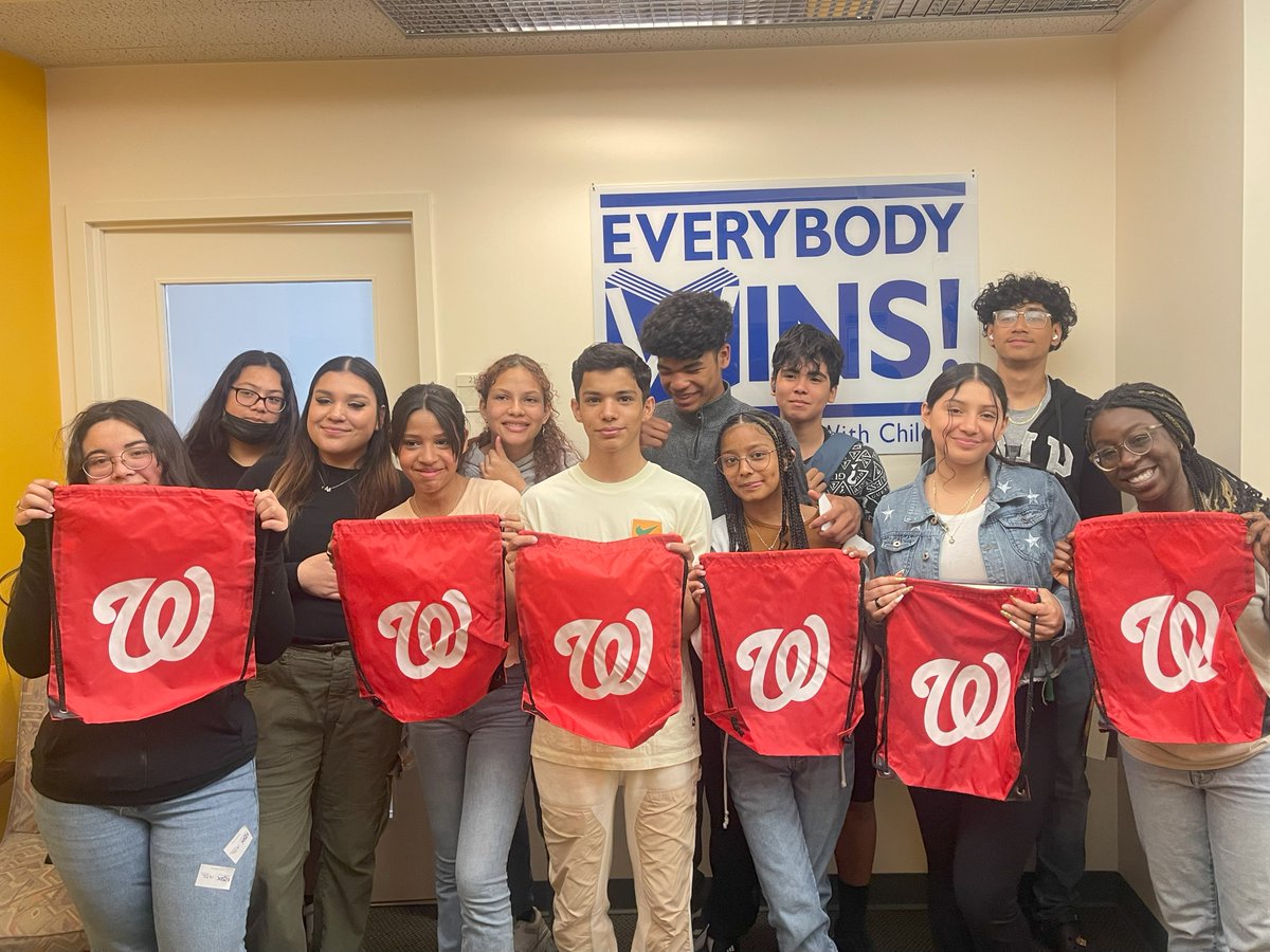 It's almost the end of our program year and we're packing bags with books, games, and literacy supplies for our Power Readers students to take home over the summer. Thank you @Nationals for helping make this possible for our students!