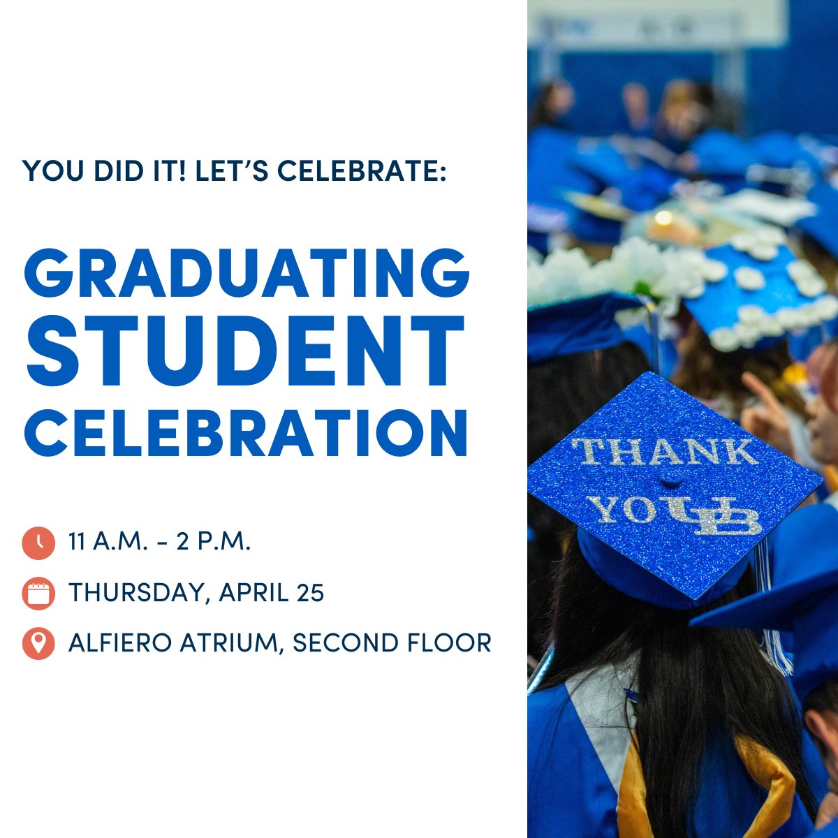 Attention all School of Management graduates: 🎓 Join us on April 25 to celebrate your remarkable achievement! There will be food, beverages and fun prizes to celebrate you. This is an event you don’t want to miss!

#UBuffalo #UBmgt #ClassOf2024