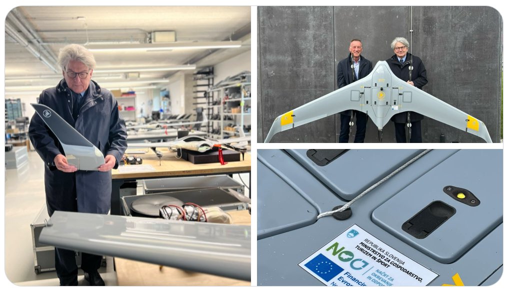 Unmanned aerial vehicles are a source of innovation for both civil security and military operations #Drones

Insightful visit in Slovenia of drone manufacturer <a href="/C_ASTRAL/">C-ASTRAL</a>, supported by #NextGenerationEU 🇸🇮🇪🇺