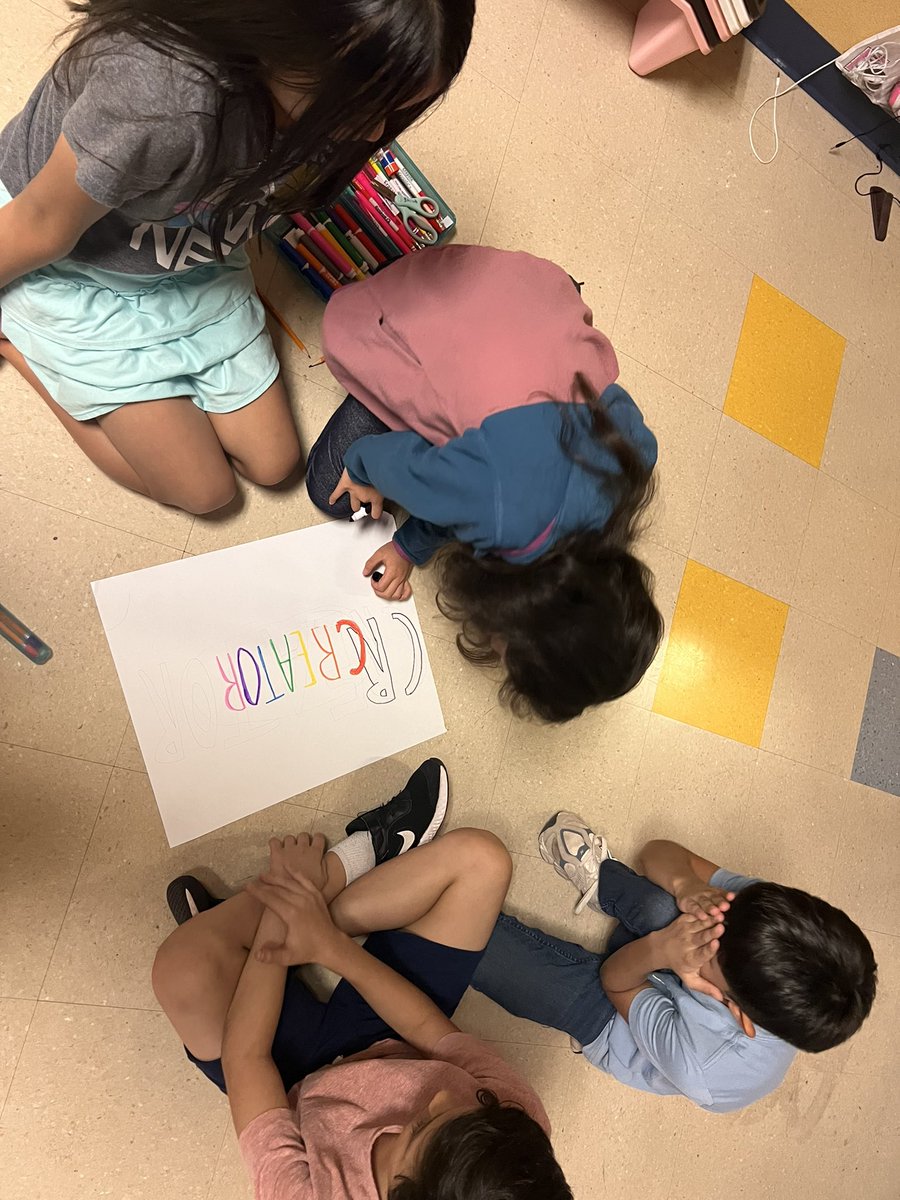 _mrscardenas's tweet photo. Learned about our new learner profile yesterday…CREATOR! What better way to learn about it than to become it. 🎨🐝⭐️ https://t.co/2OXwsV0JbR