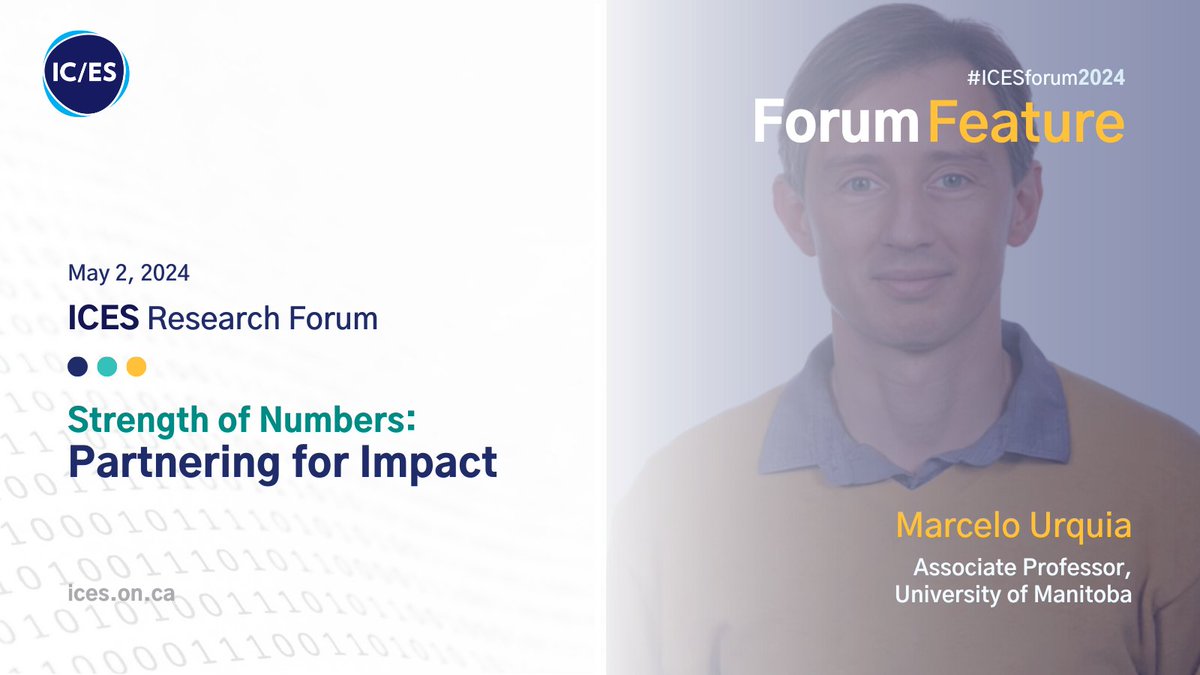 ICESOntario's tweet photo. As we countdown the days until #ICESforum2024 on May 2, we're spotlighting the folks who make this event possible! Our second #ForumFeature today is Marcelo Urquia, Associate Professor at @umanitoba. Learn more about his panel &amp; register https://t.co/0hXojlQZ75 https://t.co/3fVRA5RDv0