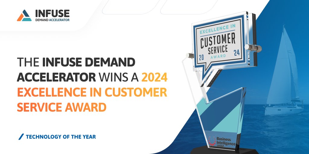 Our INFUSE Demand Accelerator, a first-to-market demand intelligence platform, has been honored with a 2024 Excellence in Customer Service Award!

Discover the platform, get in touch with a demand expert:  hubs.ly/Q02tc0sp0