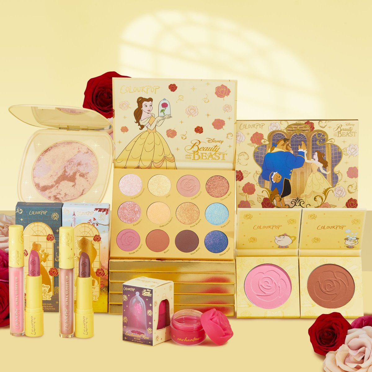 She’s a beauty… 🌹🫖✨ The Disney Beauty and the Beast and ColourPop collection is now exclusively AVAILABLE NOW on colourpop.com! #DisneyandColourPop #DisneyBeautyandtheBeast