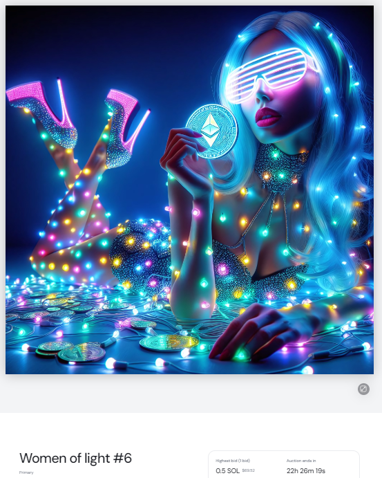 ArtvisionNFT's tweet image. 🚨OMG! AUCTION STARTED! 🚨

Thank you so much dear @FishPricks 
for starting the auction for this my piece of art! ♥️🫂 

🚨 Only 22 hours remaining!⤵️

$PARAM $BUBBLE $BEYOND $PIXIZ $SOMO $DROIDS