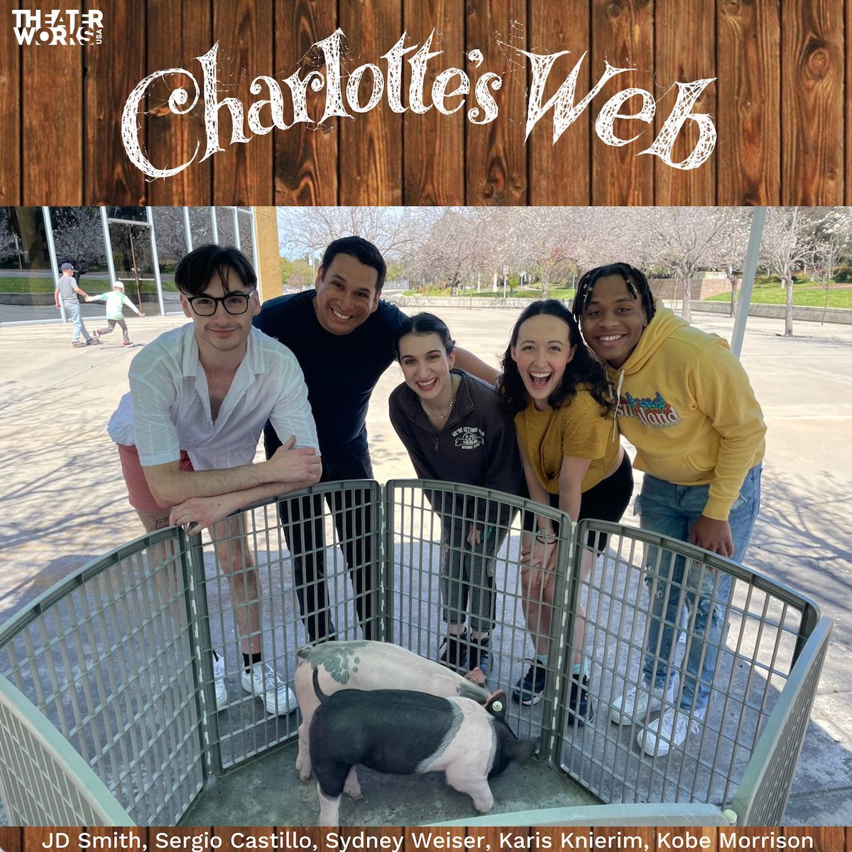 The CHARLOTTE’S WEB company with “SOME PIG(s)” on tour! Get tickets to a performance near you: buff.ly/47XVKaf #TheaterWorksUSA #CharlottesWeb