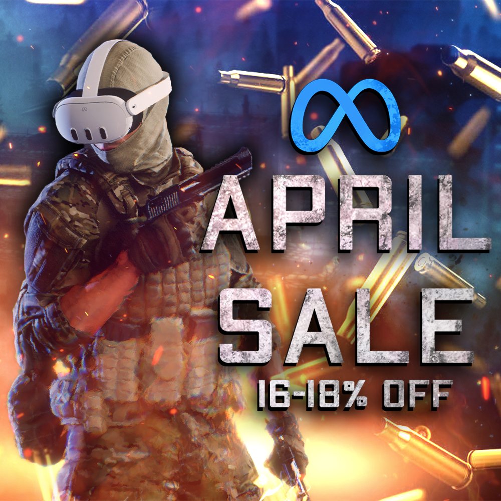 🗣️ SALE ALERT🚨 Get #GhostsofTabor on the #Meta store NOW for 16% off base game! Want to upgrade? EVEN BETTER! 😁 Starter Pack is 18%💪 Nuclear Night DLC for 22%💪 SALE ENDS APRIL 28 11:59PT!⌛