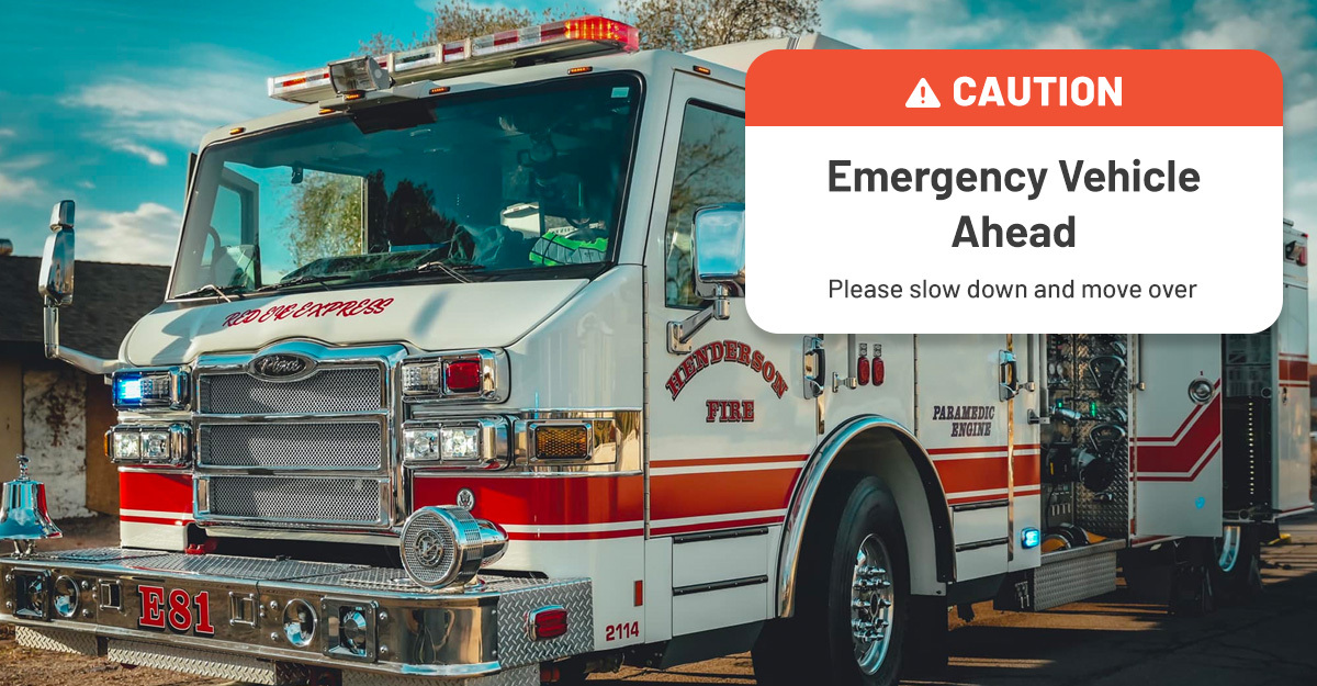 We recently launched Safety Cloud, a cutting-edge collision prevention service that helps drivers stay safe on the road! Safety Cloud creates a 'safety bubble' around HFD emergency vehicles by sending real-time alerts to drivers when they are nearby or at an active scene.