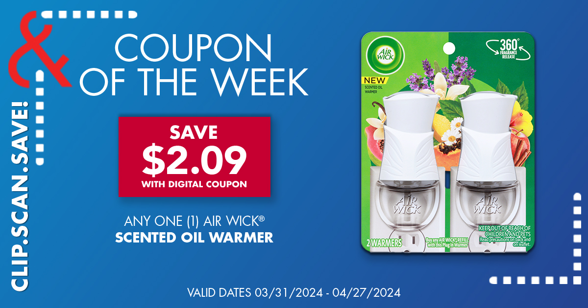 Spring is in the air! This week, make your home smell springtime fresh for less when you shop with this digital coupon. ​bit.ly/484nVUV