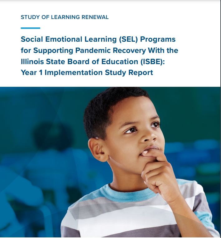 New report! 📢

The #IESfunded RESTART Network Illinois Learning Renewal - SEL study team released their Year 1 report. 

Researchers from @AIRInforms and @ISBEnews are analyzing the SEL programs being implemented across Illinois. 

Read the report: restartnetwork.org/resources/soci…