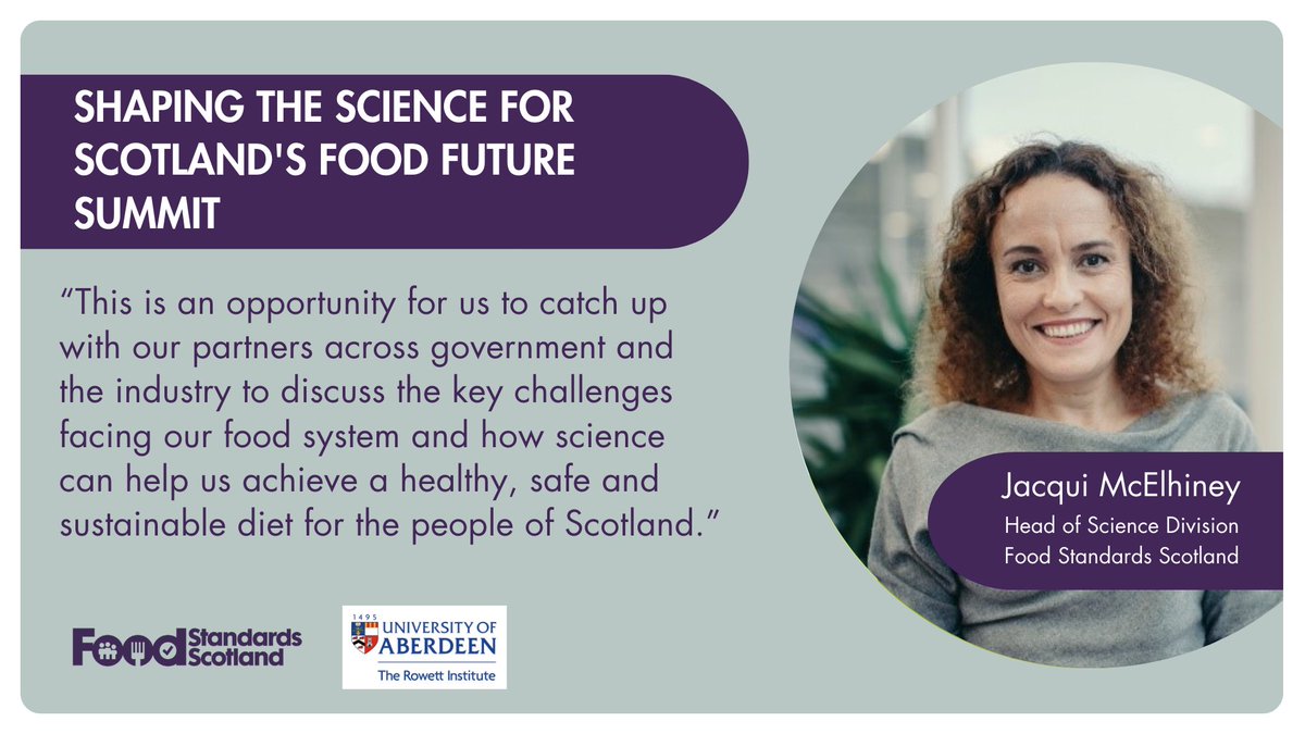 That’s a wrap for today’s Shaping the Science for Scotland’s Food Future Summit which we co-hosted with the @rowett_abdn. Great to connect with partners across government and the industry with many inspiring discussions taking place including talks from our own colleagues.