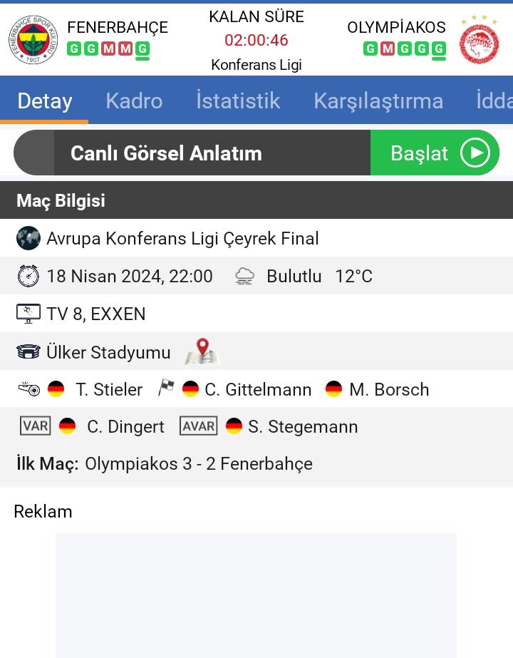 FBvOLY ⚽️maç analiz sonuçlarım -Olympiakos turu geçer. -Olympiakos en az 2 gol atar. #FBvOLY #FenerinMaçıVar #aspor #trtspor #UCL #BeşiktaşınMaçıVar #avrupastüdyosu #Trabzonspor