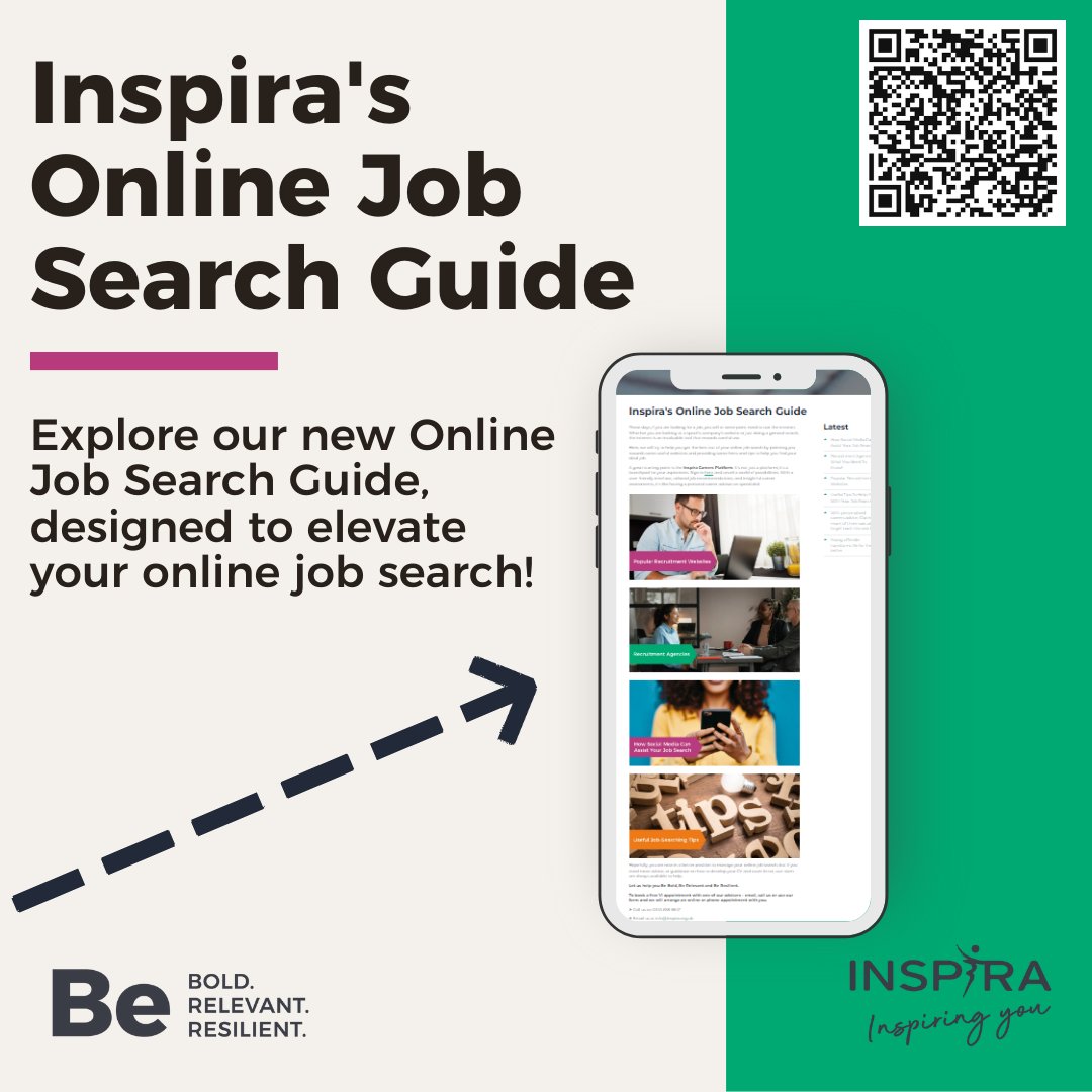 Now that you've spring-cleaned your CV, the next step is to check out our FREE online job search guide which will equip you with the tools you need for a successful online job search. Scan the QR code, or visit inspira.org.uk/blog/inspiras-…. @cumbriacareers #JobSearch #JobSeekers