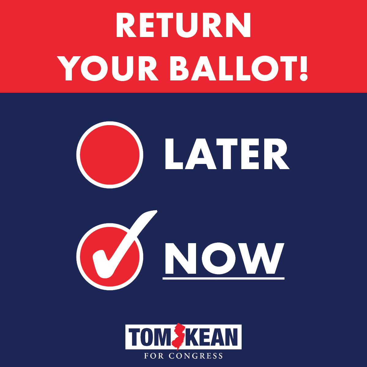 REMINDER: Voting by mail is safe and secure. Anything can happen on Election Day so bank your vote early - return your VBM now! 📬 Questions? Visit: nj.gov/state/election…