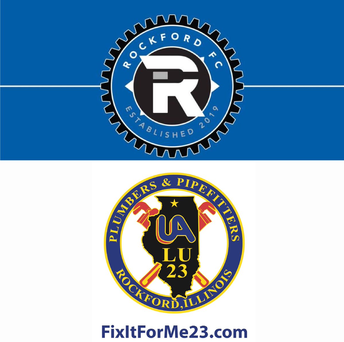 Rockford FC is proud to announce the returning of Plumbers and Pipefitters LU23 for the 2024 season. “Undoubtedly one of the most humbling things is to see a sponsor come back, thanks to them, Rockford FC will be able to continue to provide the players with a SemiPro soccer team