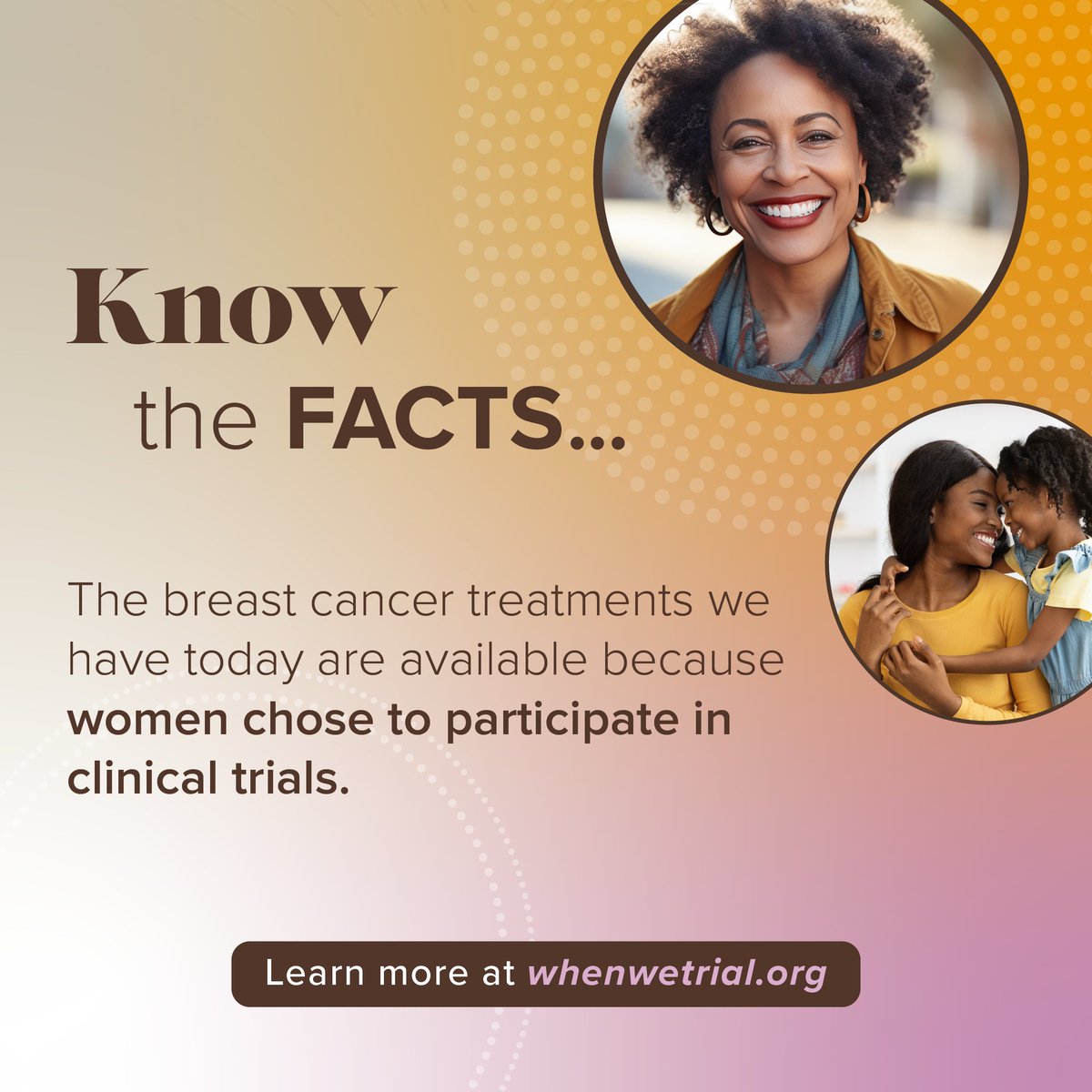 Virtually every treatment we have today for cancer (and other diseases) was first tested in clinical trials — which is why it's so important for people to participate, not only for themselves but for future generations of Black women.