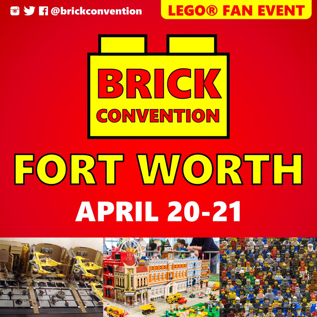 🧱FORT WORTH BRICK CONVENTION at Dickies Arena’s Simmons Bank Pavilion is THIS WEEKEND! Don't miss this ULTIMATE event for LEGO lovers of all ages!⁠ ⁠ 🚨Special pricing for groups - email GroupSales@DickiesArena.com and SAVE BIG!⁠