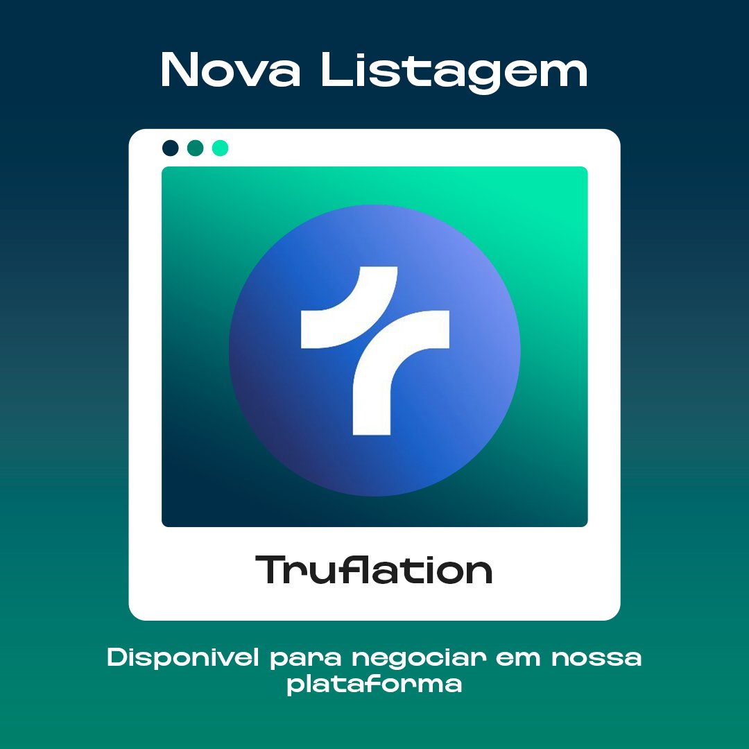 NovaDAX é a primeira e única corretora brasileira que suporta os pares de TRUF/BRL.