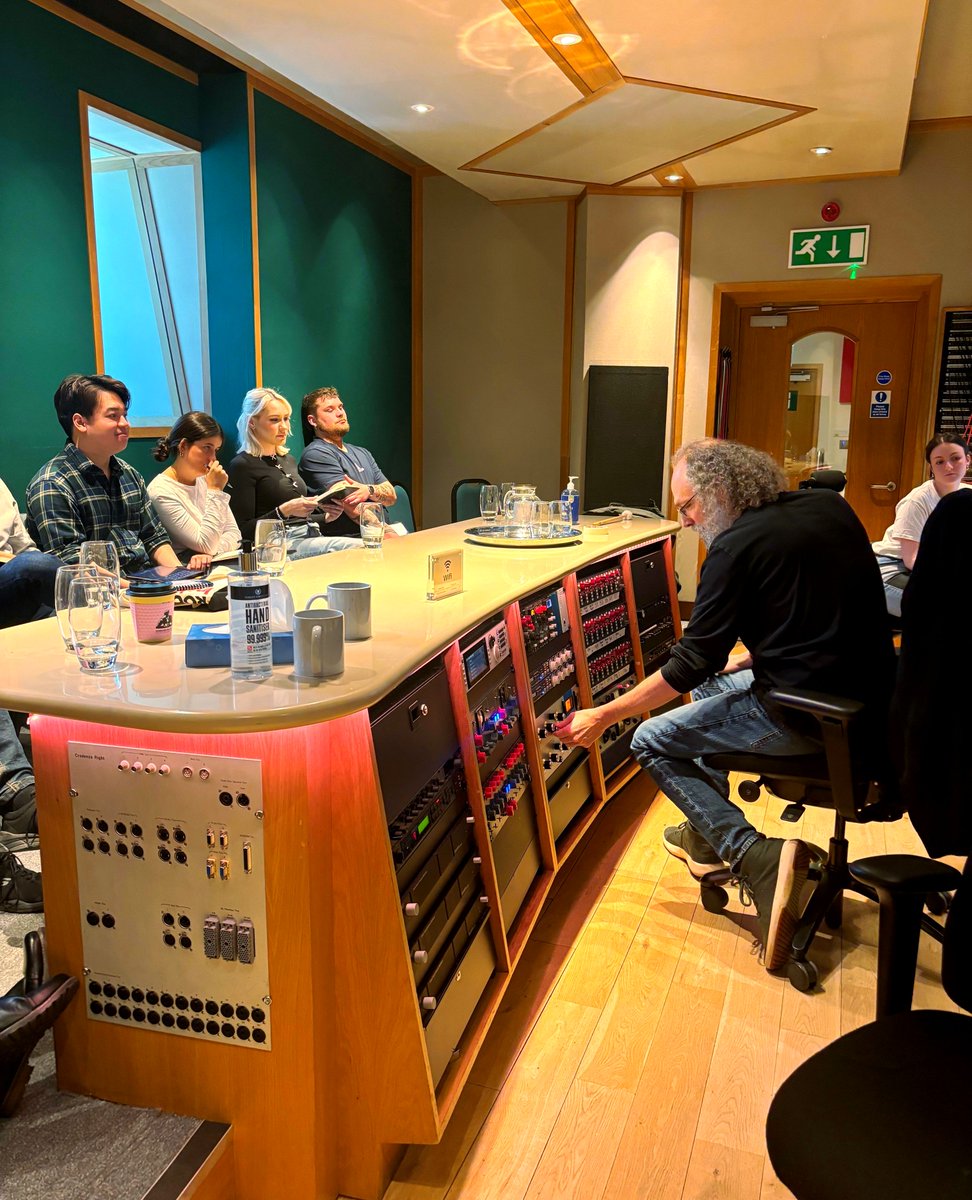 Day 1️⃣: Song Production Masterclass w/ Andrew Scheps⁠ ⁠ Wow, what a fantastic first day it's been with Andrew Scheps⁠ and Projector in our Angel One Studios!!⁠ ⁠ Swipe 👉️ to see snippets of what they got up to. ⁠