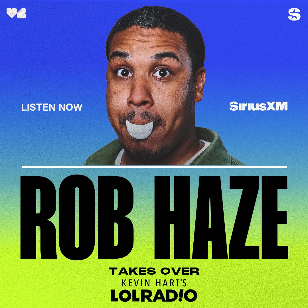 Tap into #LOLRadio as comedian @robhaze takes over! 🎙️ Tune in on @siriusxm or on the SiriusXM app 📲 🎧.