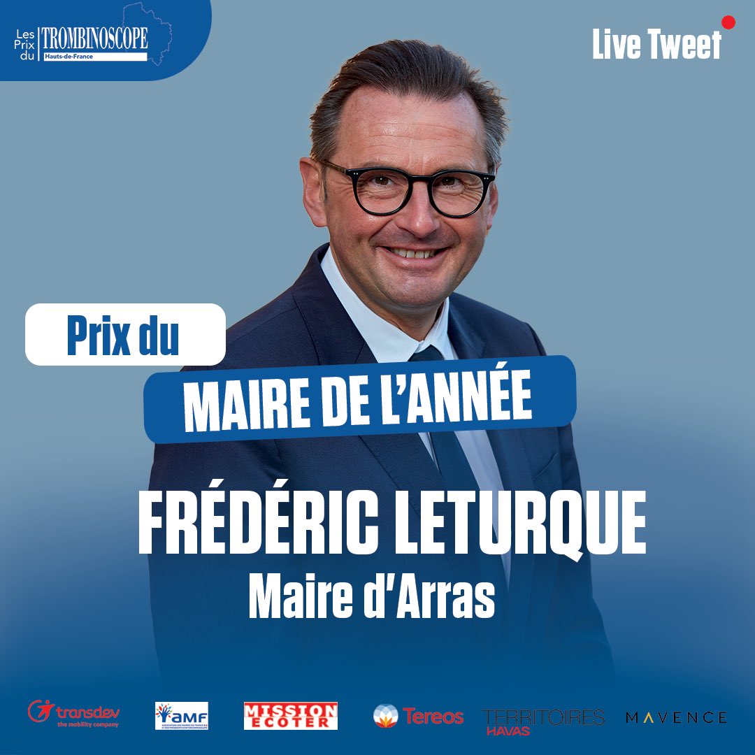 #Direct🔴
#Prixdesterritoires2024 #RégionHautsdeFrance

Prix des maires de l’année 
#EstelleDoutriaux
#FrédéricLeturque 
#StephaneWilmotte

Prix remis par Guillaume Desplanques (<a href="/WEO_TV/">Wéo</a>)

#HautsdeFrance
#CérémonieduTrombinoscope