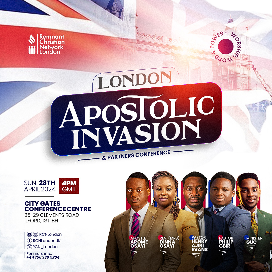 COUNTING DOWN! 10 DAYS TO GO! Are you attending in person or online? Let us know in the comments below! #LondonApostolicInvasion #ApostleAromeOsayi #ReverendDinnaOsayi #PastorHenryAjiriEvans #PastorPhilipGbir #MinisterGUC