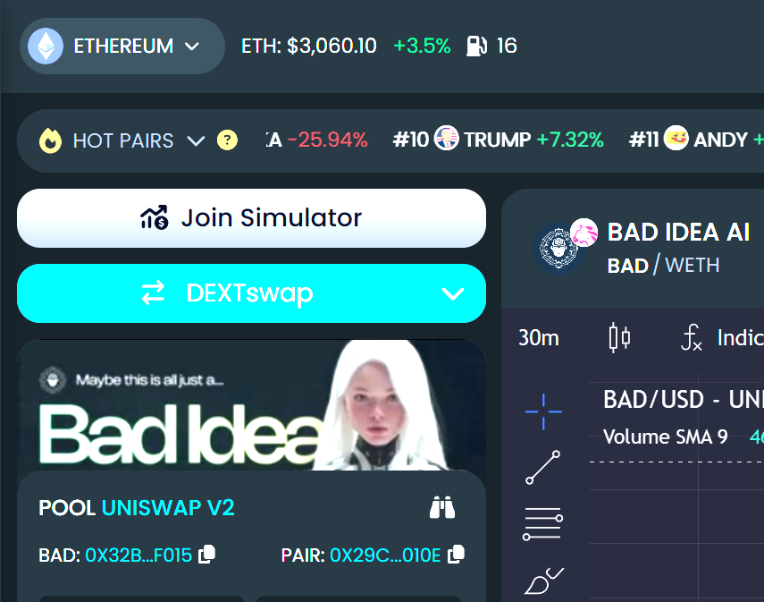 badideaai's tweet photo. Thank you Dextools Team for adding a banner to our listing and refreshed logo!

https://t.co/ErudtS5nOL https://t.co/JFBZMvCY8Z