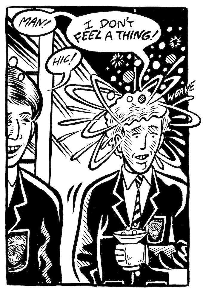 Chartwell Graduation champagne fountain! First drunk. Wow!
Yeah back in the day when boozing started Real Early!! I was fifteen… An excerpt from Chartwell Manor 📚💥 ttps://www.fantagraphics.com/collections/new-this-month/products/chartwell-manor-paperback #comics #glennhead