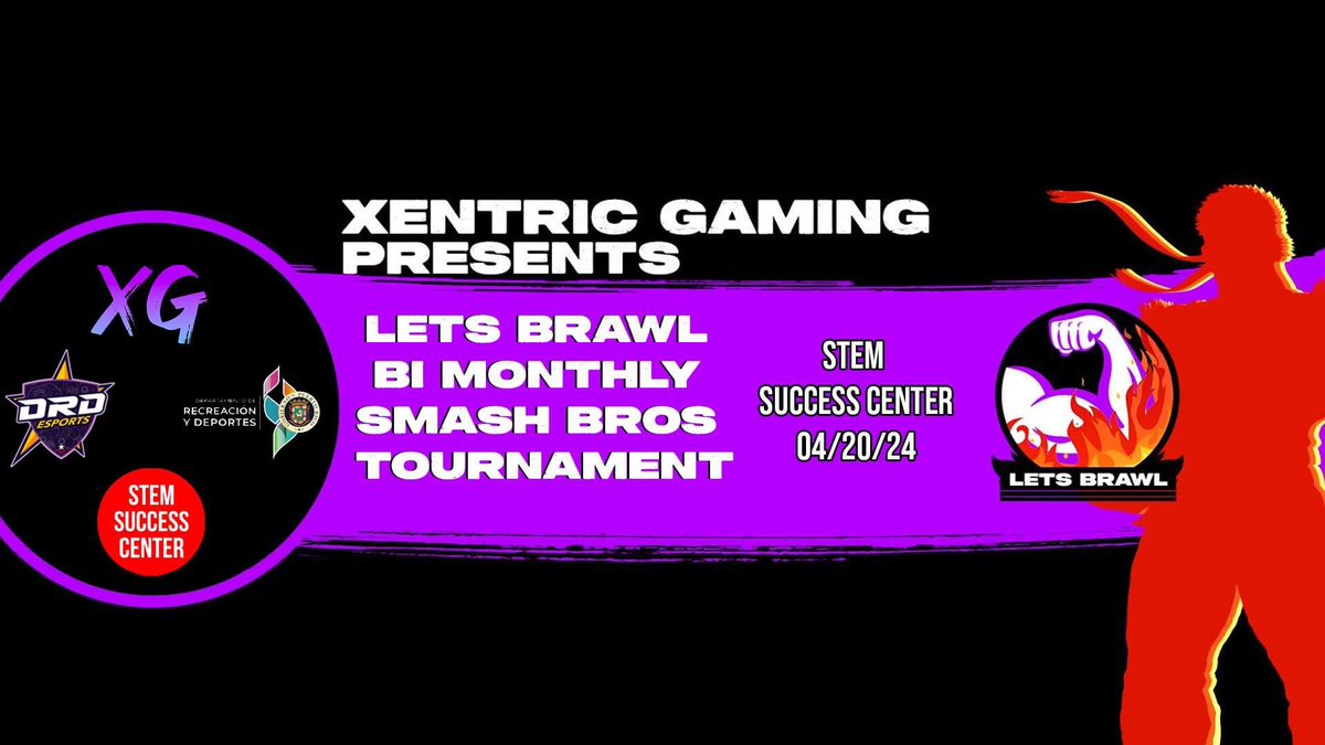 Heyo peeps! Imma be in @Xentric_Gaming Let's Brawl event this Saturday the 20th, at the STEM Success Center in Dewy college Carolina, first floor selling ma merch! See yall there!