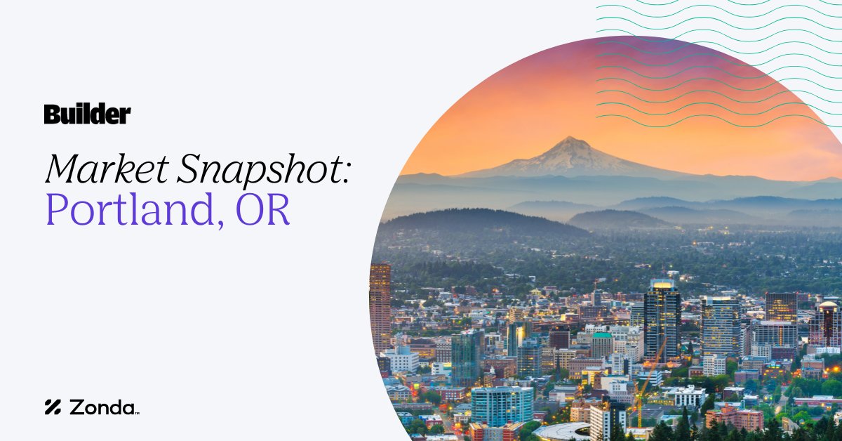 📈 Local Market Snapshot: Portland, OR ➡️ Dive deeper on Builder: bit.ly/3W8jh63 ➡️ Get more information about Portland or your local housing market with Zonda's complimentary Market Snapshots: bit.ly/3ZqYZDw