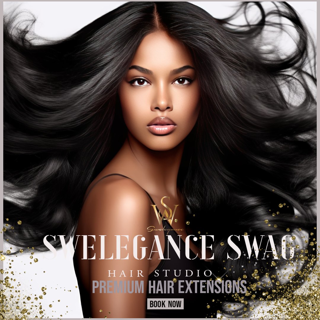 There's only one way to celebrate your style and swag. Visit sweleganceswag.com 
.
#hairweave #humanhair #peruvianhair #hairextension #brazilianhair #hairbundles #tapehair #loosewave #bundledeal #virginhair #fulllacewig #deepwave #bodywave #sweleganceswag #style  #beauty