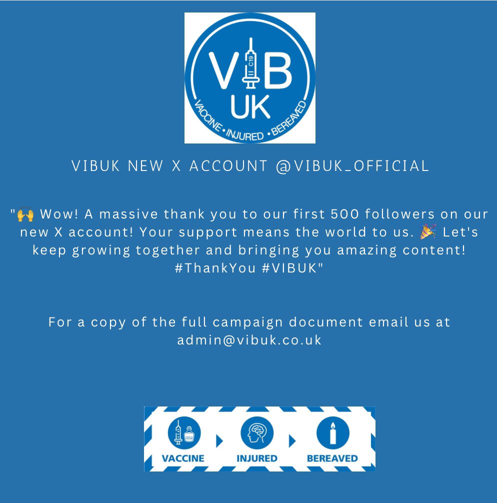 🥳Big thanks to our first 500 followers on our new account! 🙏 Your support means everything. Let's keep the momentum going - keep sharing and spreading the word! Together, we're stronger. #ThankYou #VIBUK #VDPSREFORM