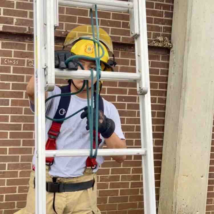MSFireAcademy's tweet photo. #Class209, meet ladder skills. #MSFA https://t.co/NjT7V2jbLE