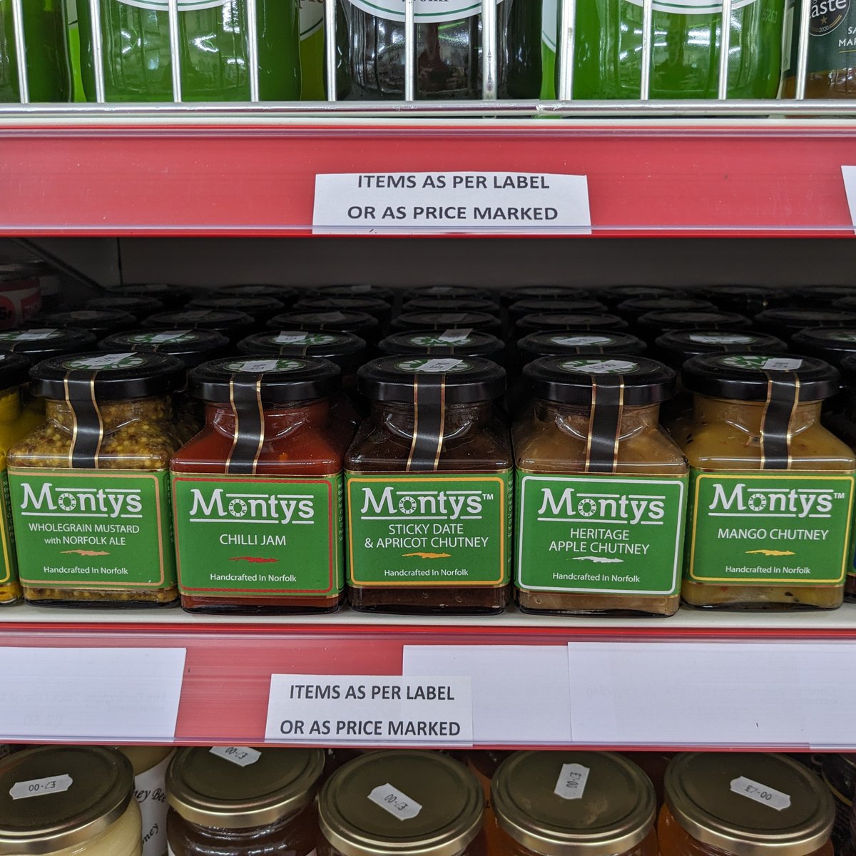 New In: Monty's Chutneys, Jams and Mustards. Produced in #Norfolk #ShopLocal
