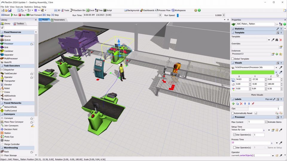 Have you tried FlexSim 2024 Update 1 yet? Download the latest version in your FlexSim Account, and check out the release post to see the latest features and improvements. hubs.la/Q02t5x_X0