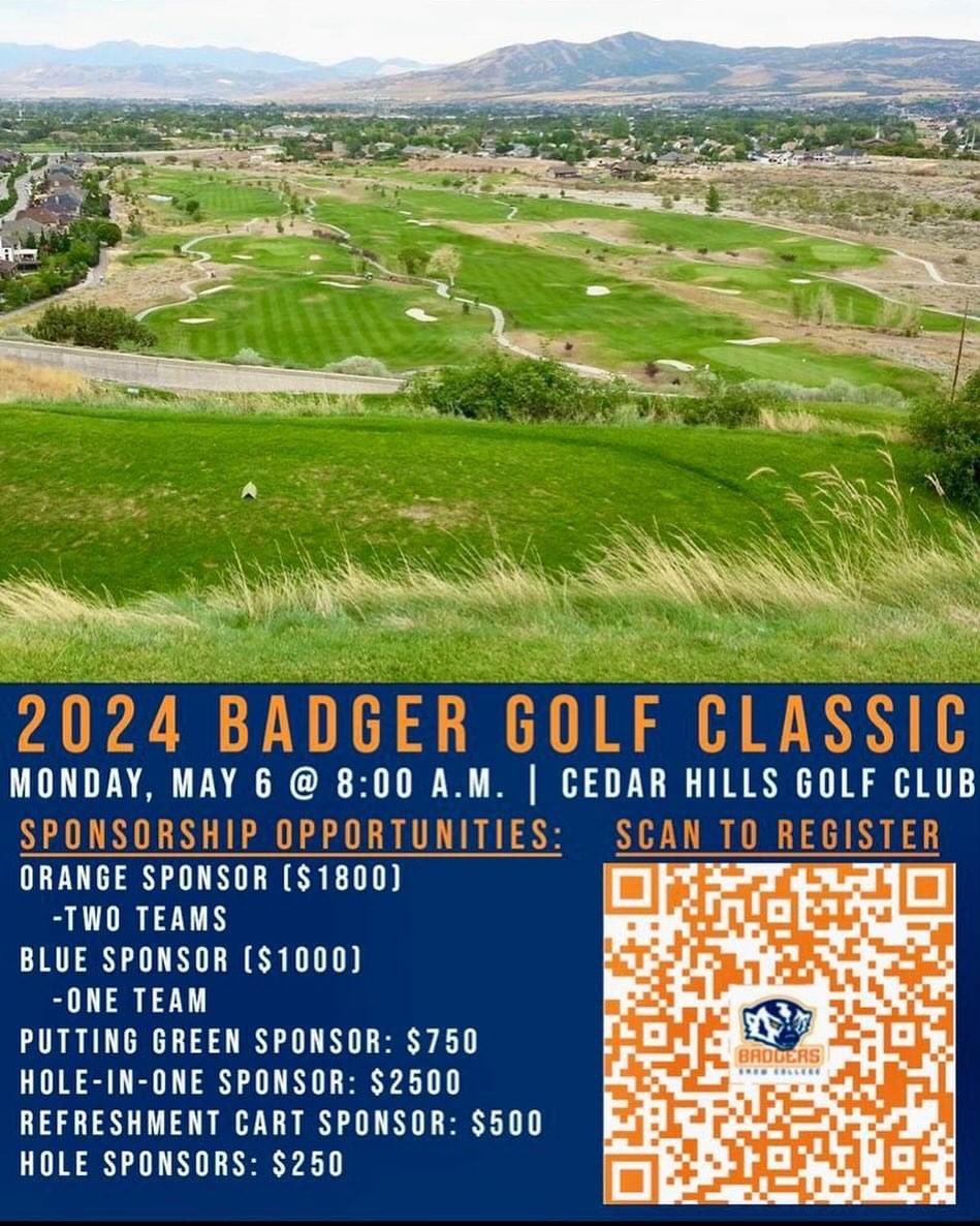 🏌🏾‍♂️Golf Season! ⛳️Have you been missing fairways? ⛳️3-putting? ⛳️Blading chip shots over the green? Come have fun doing all that and support the Snow Badger football program🦡🏈 snow.edu/advancement/fo…