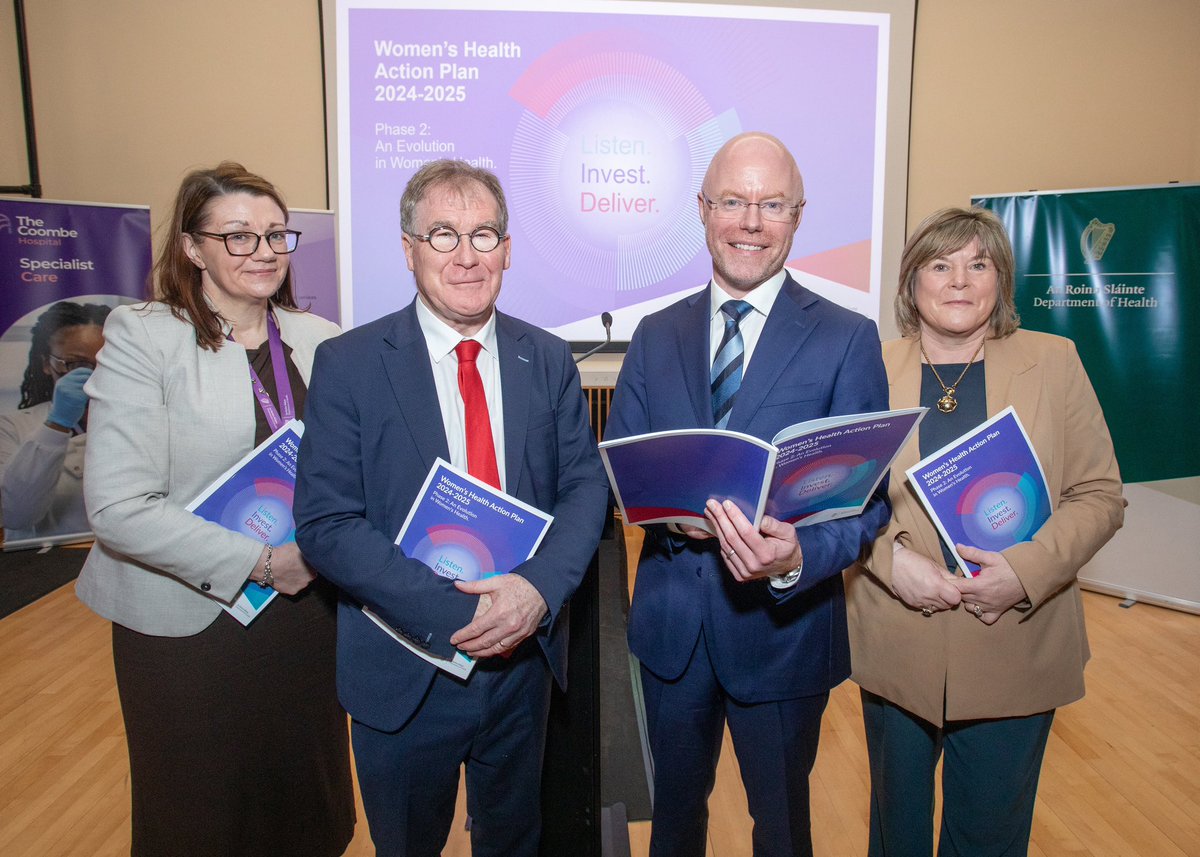 ColmBurkeTD's tweet photo. Delighted today to launch the @roinnslainte Women’s Health Action Plan 2024-2025 Phase 2 with @DonnellyStephen @MaryButlerTD and @ChiefNurseIRE. Expanding capacity and delivering new services will help to enhance healthcare for women of all ages across Ireland. https://t.co/gfw5nkGDRd