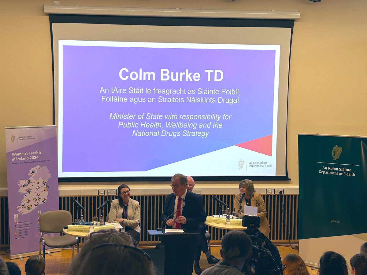 ColmBurkeTD's tweet photo. Delighted today to launch the @roinnslainte Women’s Health Action Plan 2024-2025 Phase 2 with @DonnellyStephen @MaryButlerTD and @ChiefNurseIRE. Expanding capacity and delivering new services will help to enhance healthcare for women of all ages across Ireland. https://t.co/gfw5nkGDRd