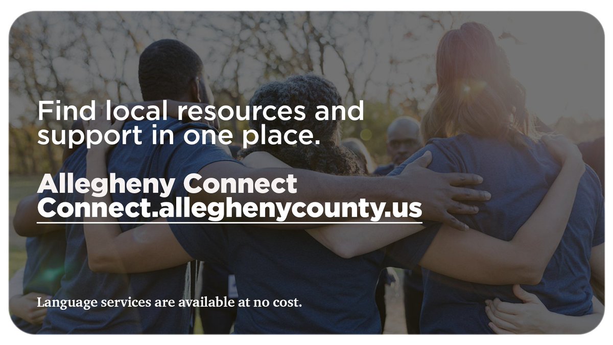 DHS provides free language translating services to connect you with the help you need. Start looking for resources with Allegheny Connect:connect.alleghenycounty.us